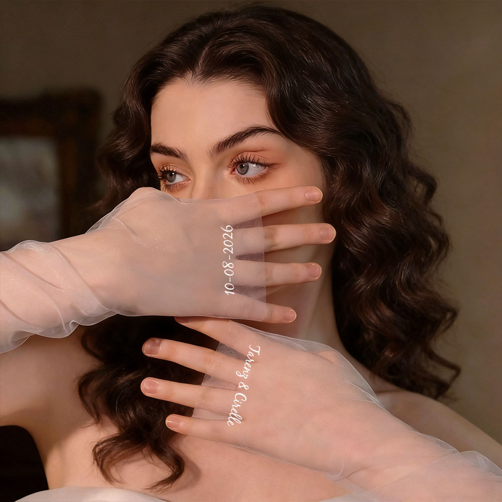 Sewing Textiles - Guantes de novia largos de malla