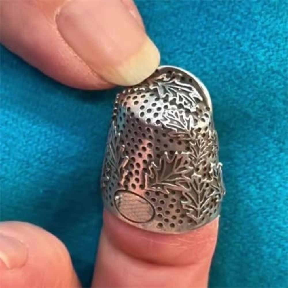 Sewing Thimble Metal - Dedal de bellota abierta de Metal,