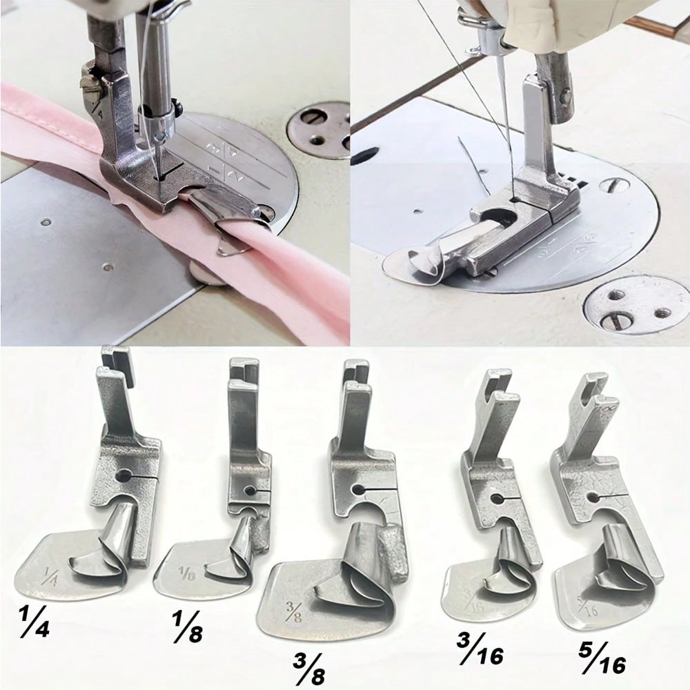 Textile Sewing Machine - 1 Pieza Pie Prensatelas Curvo Industrial