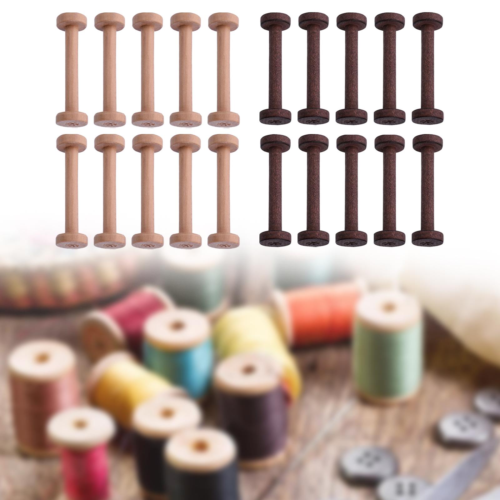 Thread Bobbins Empty - Bobinas de Madera (10 Piezas) con
