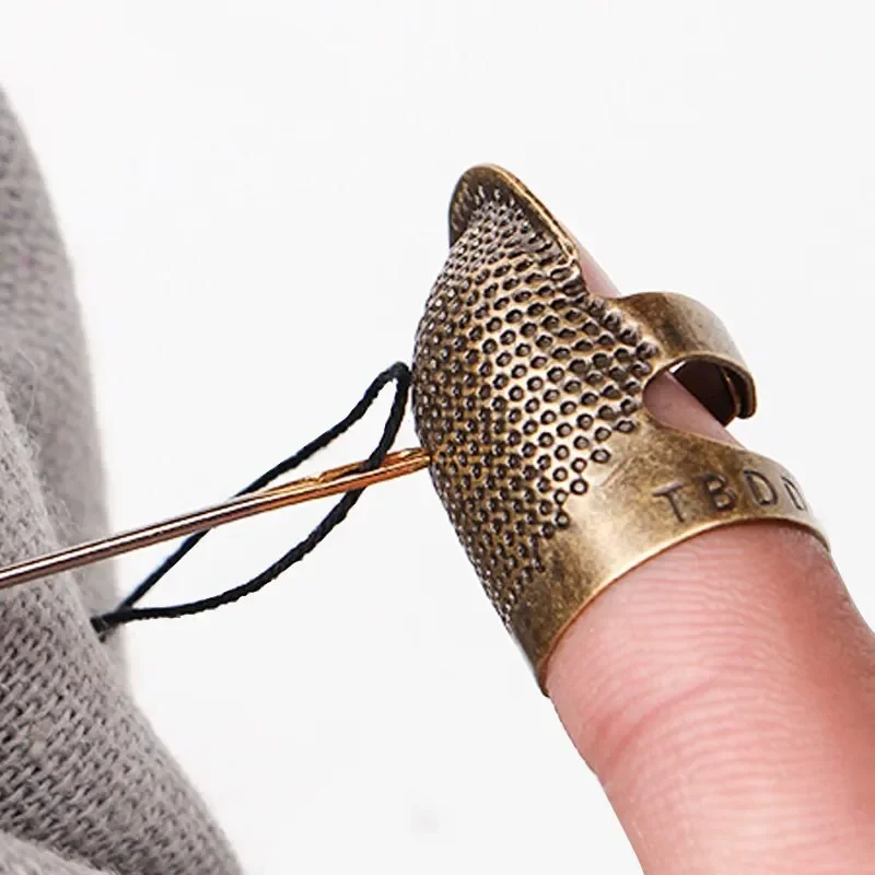 Sewing Thimble Metal - Dedal de cobre para costura, Protector