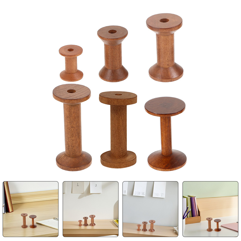 Thread Bobbins Empty - 6 Piezas de Bobinas de Hilo