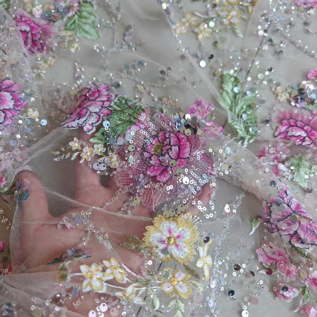Sewing Textiles - Tela de encaje de lujo con