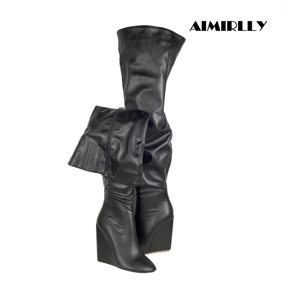 Botas Negras por Encima de la  - Sewing Zipper reseña y precio