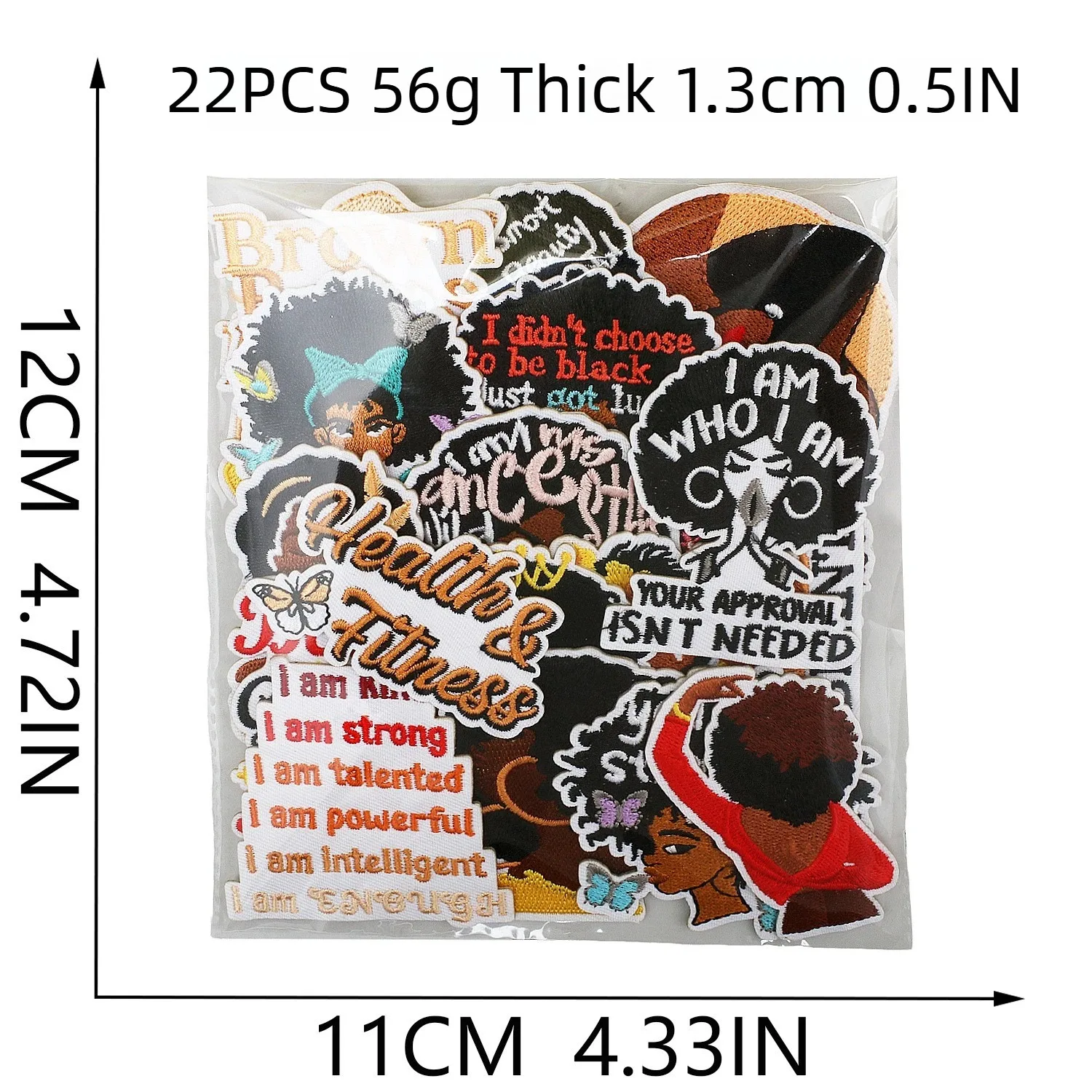 1/5PCS Parche de tela bordado  - Sewing Labels reseña y precio