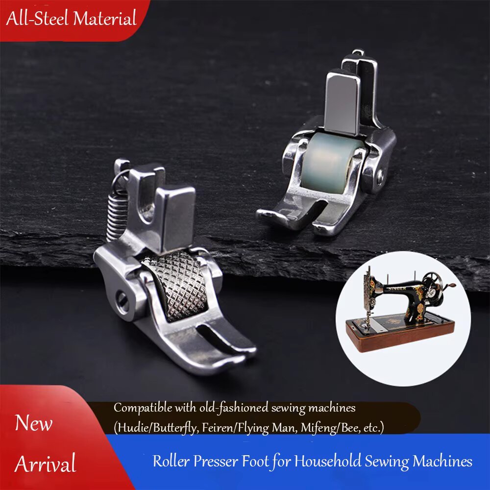 Prensatelas de rodillo de acer - Textile Sewing Machine reseña y precio