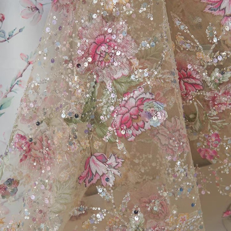 Tela de encaje de lujo con cue - Sewing Textiles reseña y precio