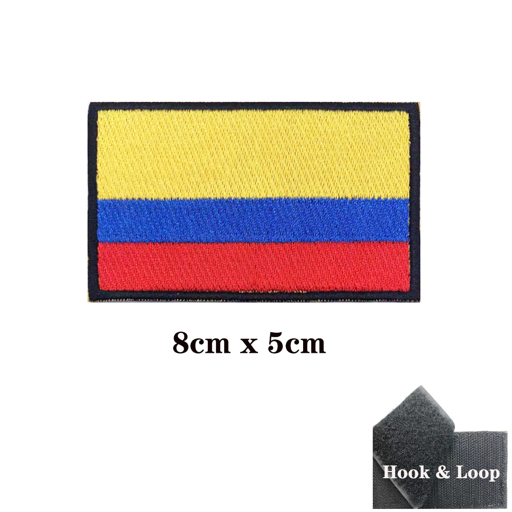Parches de bandera de Colombia - Velcro Sew On reseña y precio