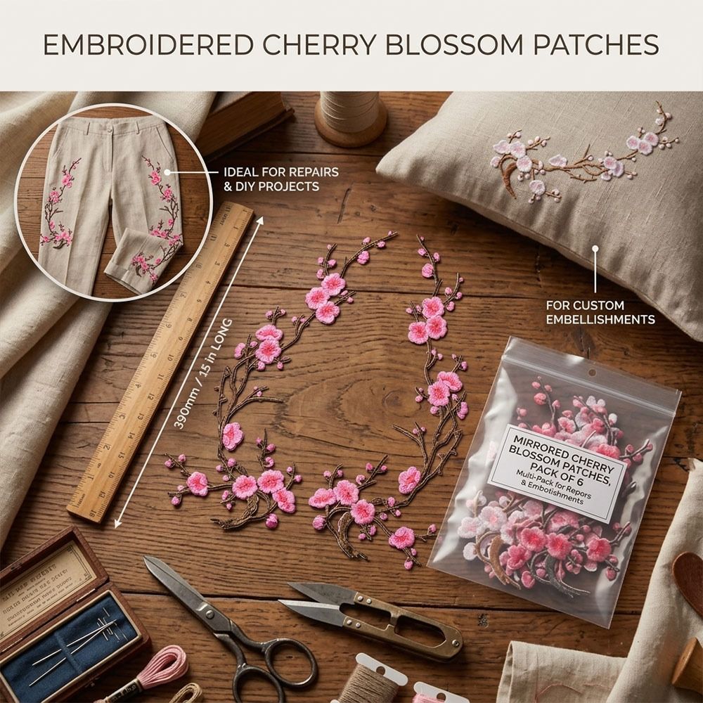 Parches Termoadhesivos de Flor - Sewing Textiles reseña y precio